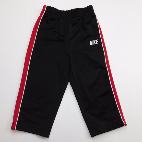 NIKE Boys 12T Black Red Track Pant - Picture 1 of 5